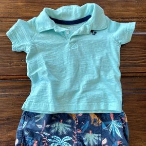 Baby boy sloth outfit set 3-6 months